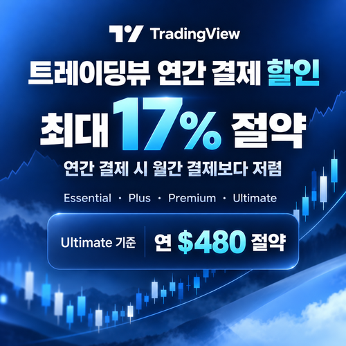 트레이딩뷰 연간 결제 할인 쿠폰